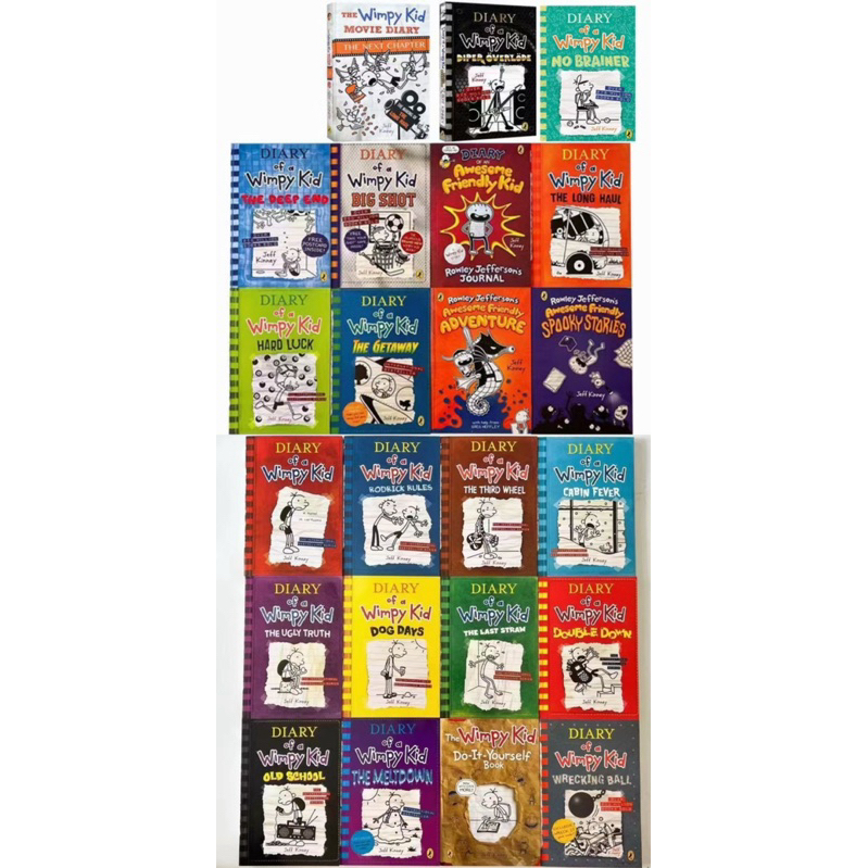 NEW Jeff Kinney Diary of a Wimpy Kid 23 Books Collection Set