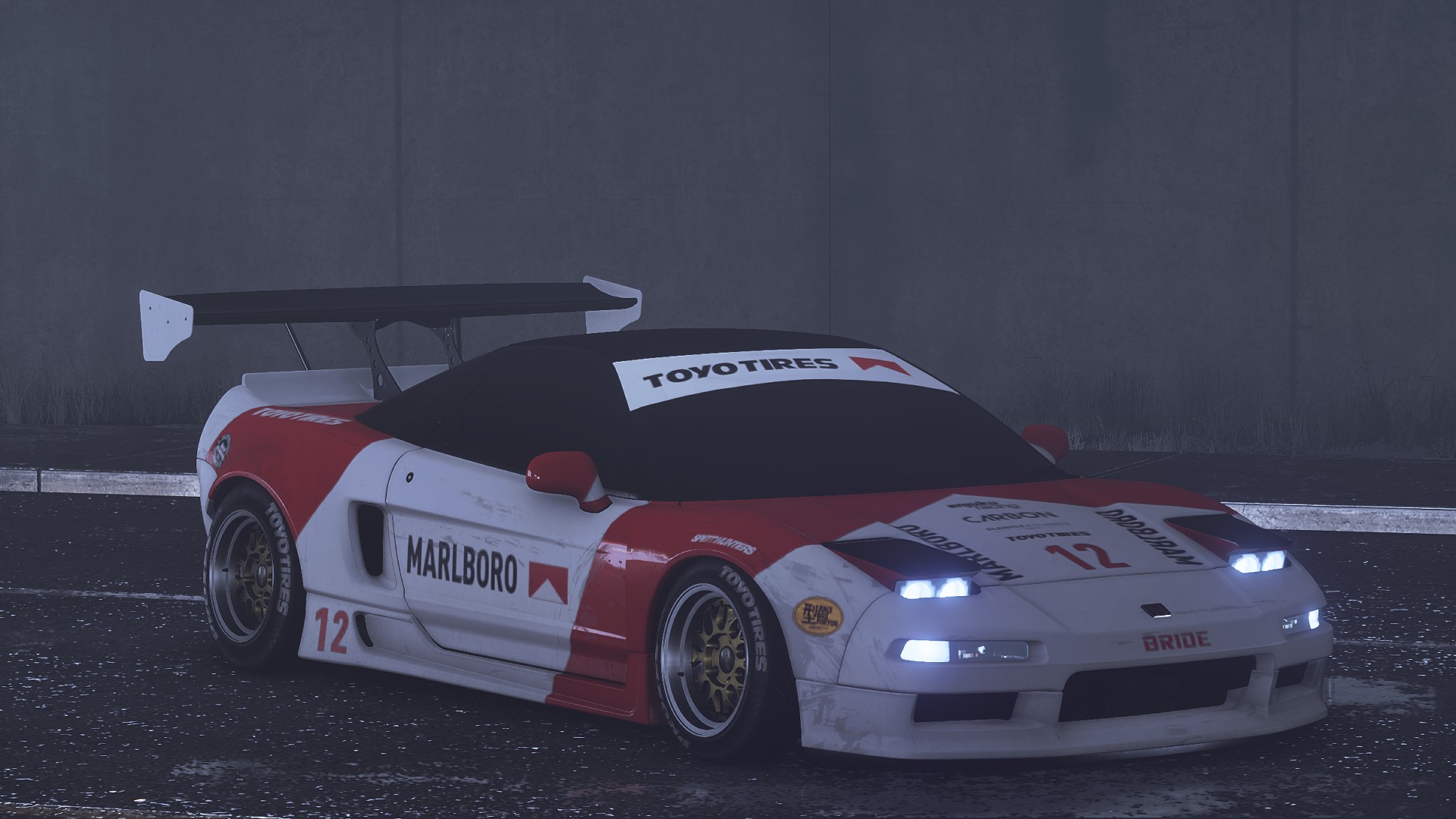 NSX用に作ったマルボロカラーリング、1988年にアイルトン・セナが乗っ