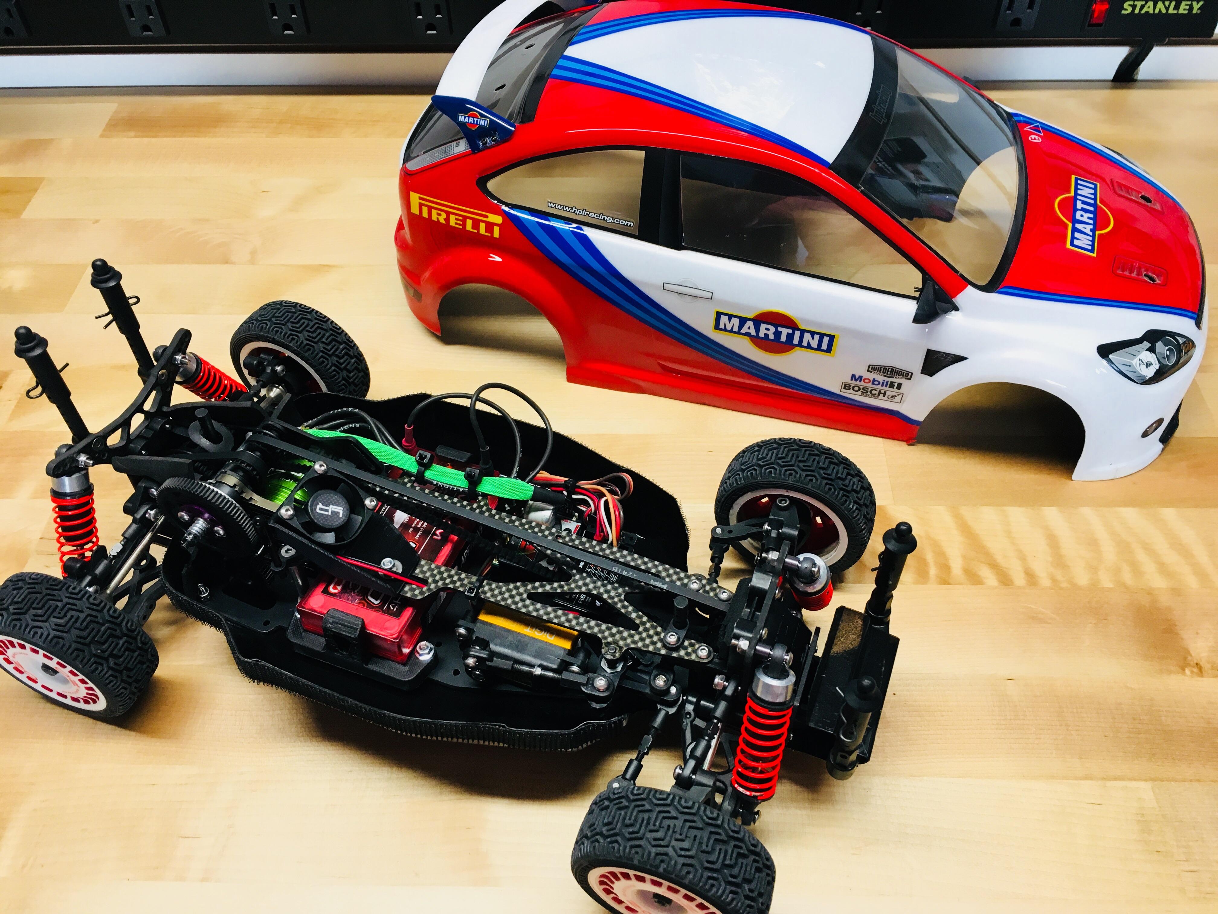 My restored HPI RS4 Rally, 3D printed a few upgrades for it too