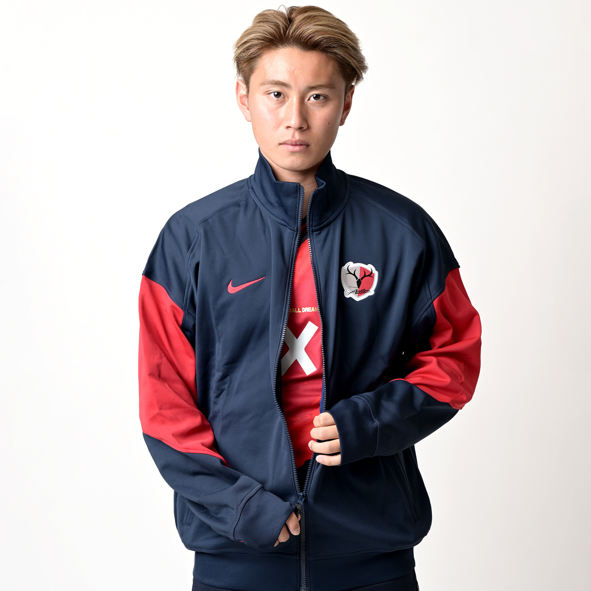 鹿島アントラーズ選手移動着 鹿島アントラーズ NIKE 選手支給 移動用 L