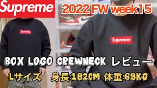 I received the Supreme Box Logo Crew Neck, so I'll review it. Size