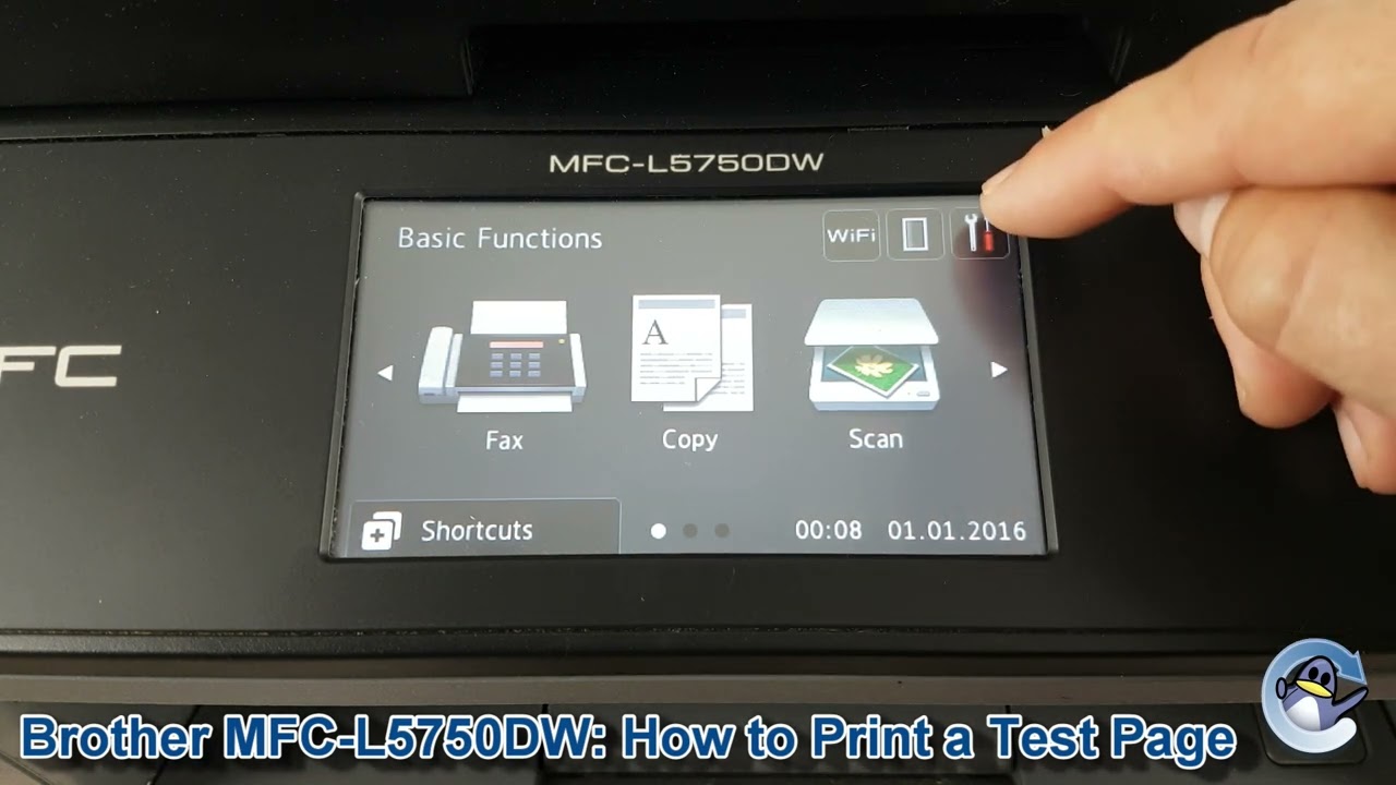 Brother MFC-L5750DW: How to Change the Selected Language - YouTube