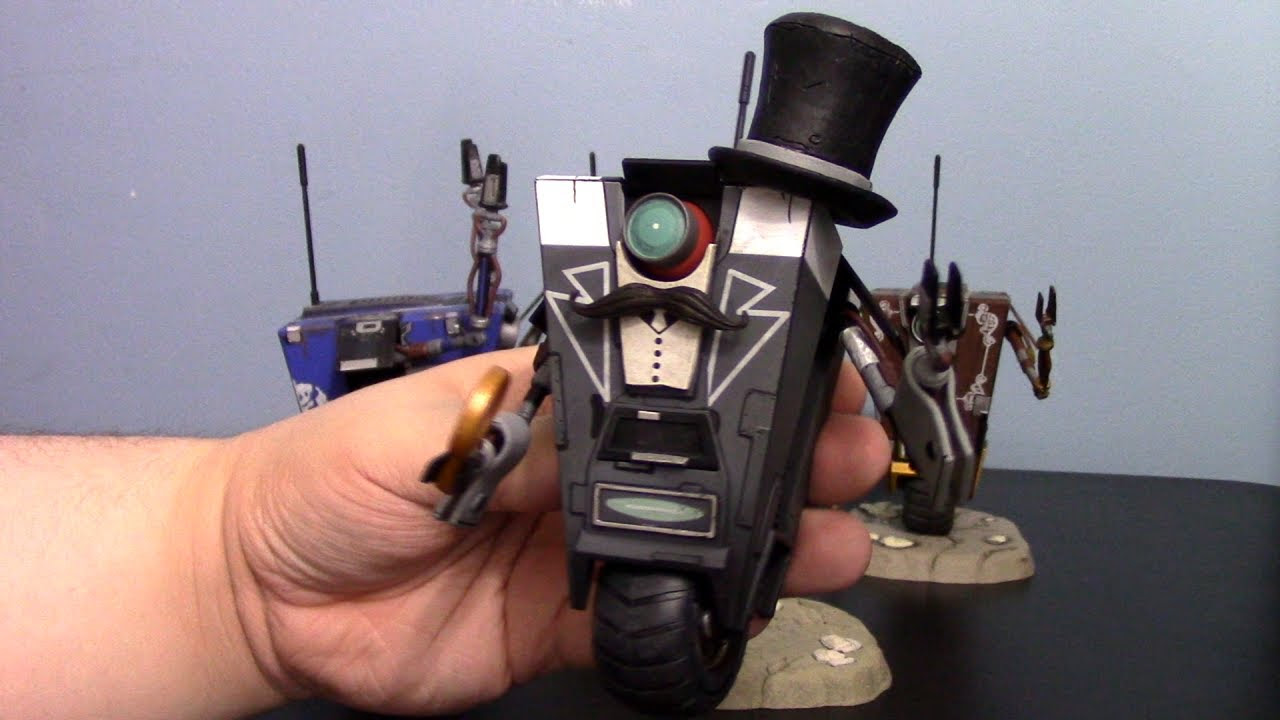 Neca Borderlands Gentleman Caller Claptrap Figure Review - YouTube