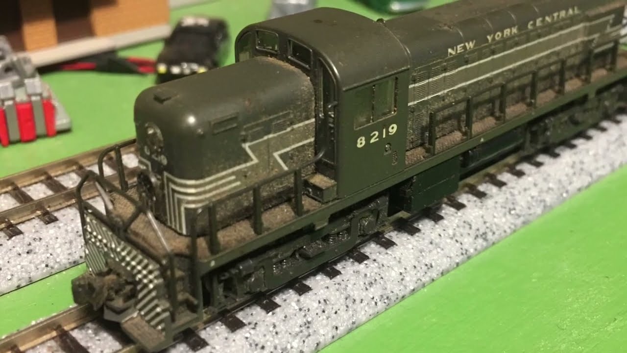N scale Kato RS-2 New York Central hand rail repair and overhaul