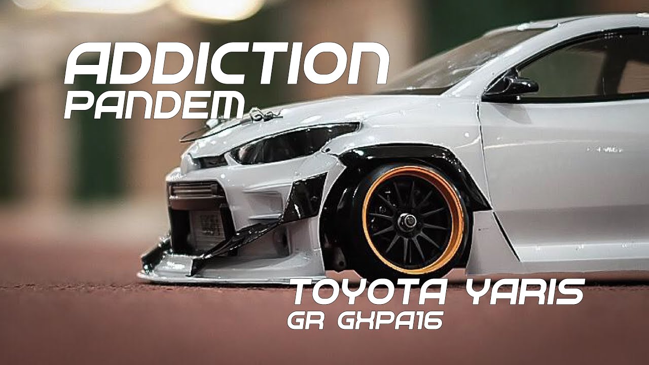 RC Drift Tipstrik : Addiction x Pandem Yaris GR bodyshell - YouTube