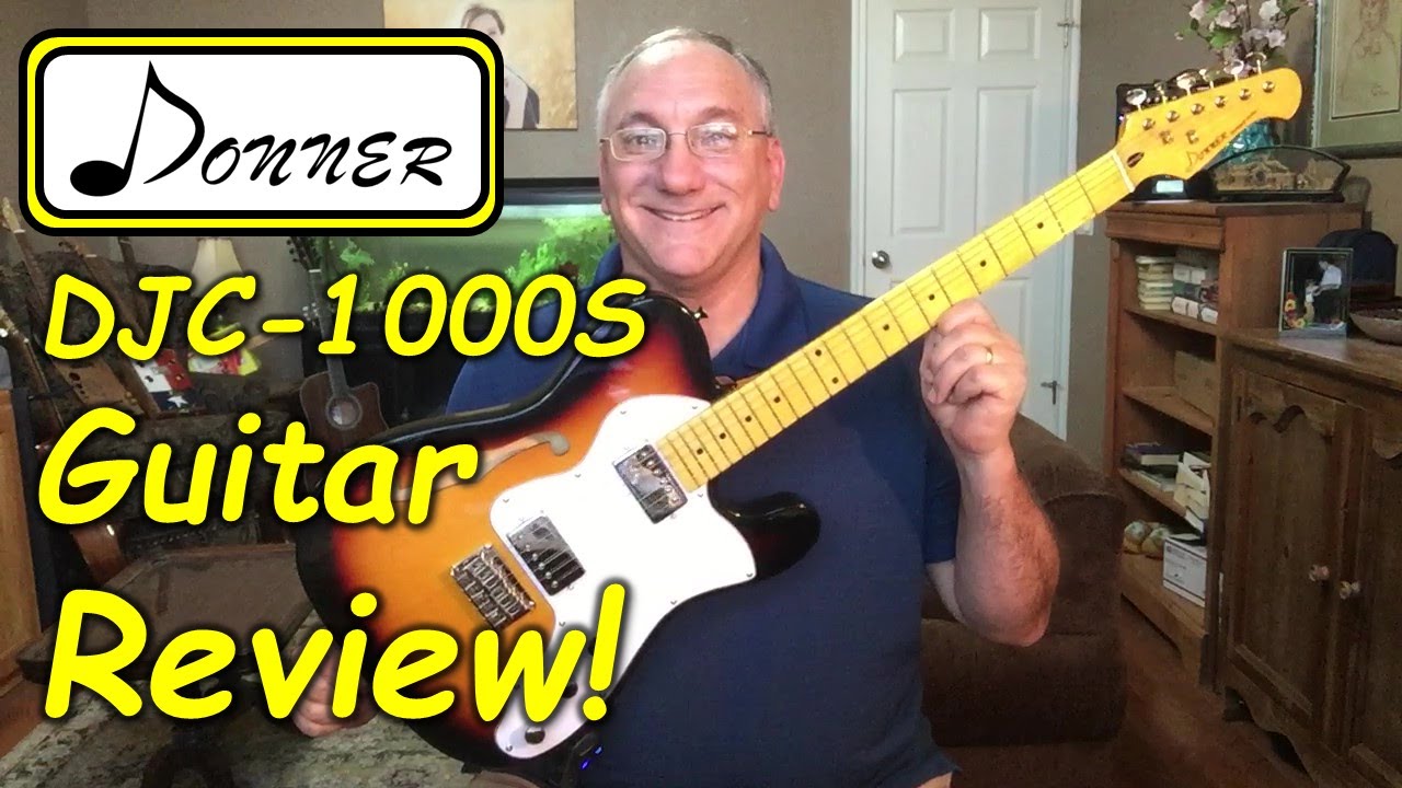 Donner DJC 1000S Jazz Thinline Semi-hollow Body Electric Guitar