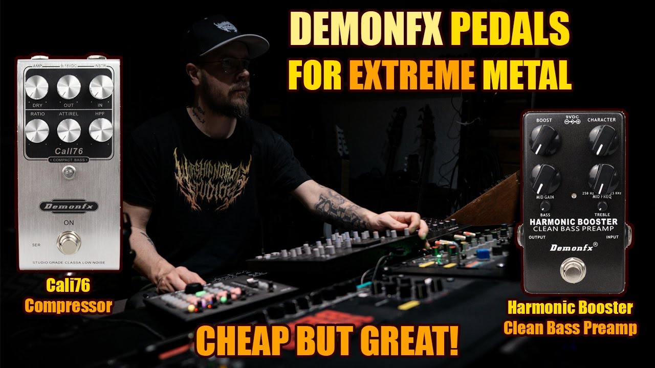 Trying out the DemonFX Harmonic Booster and Cali76 BASS pedals