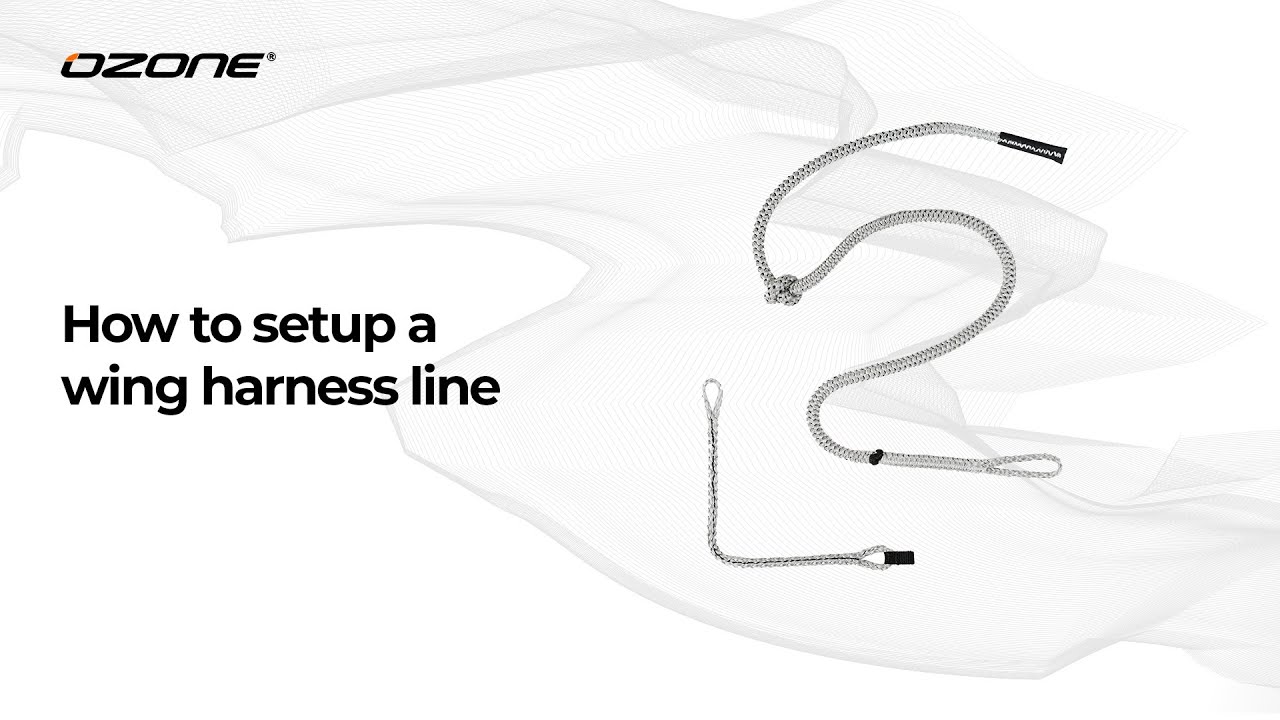 How to set up a Harness line to your Ozone Wing - YouTube