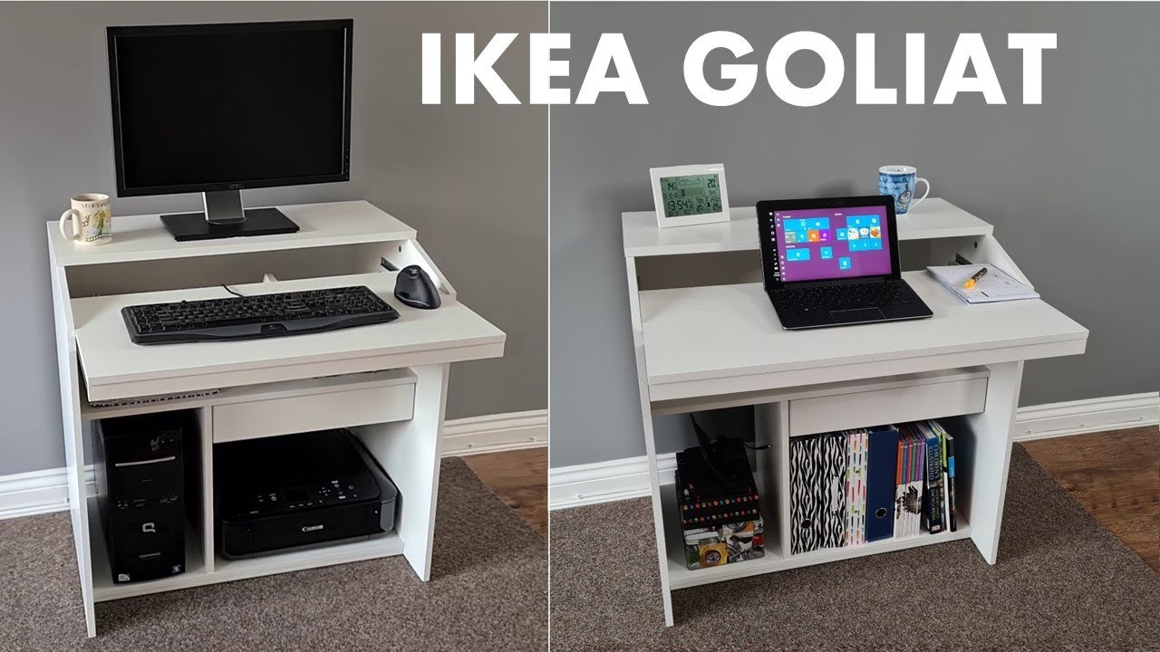 Ikea Goliat computer desk | big enough for you? - YouTube