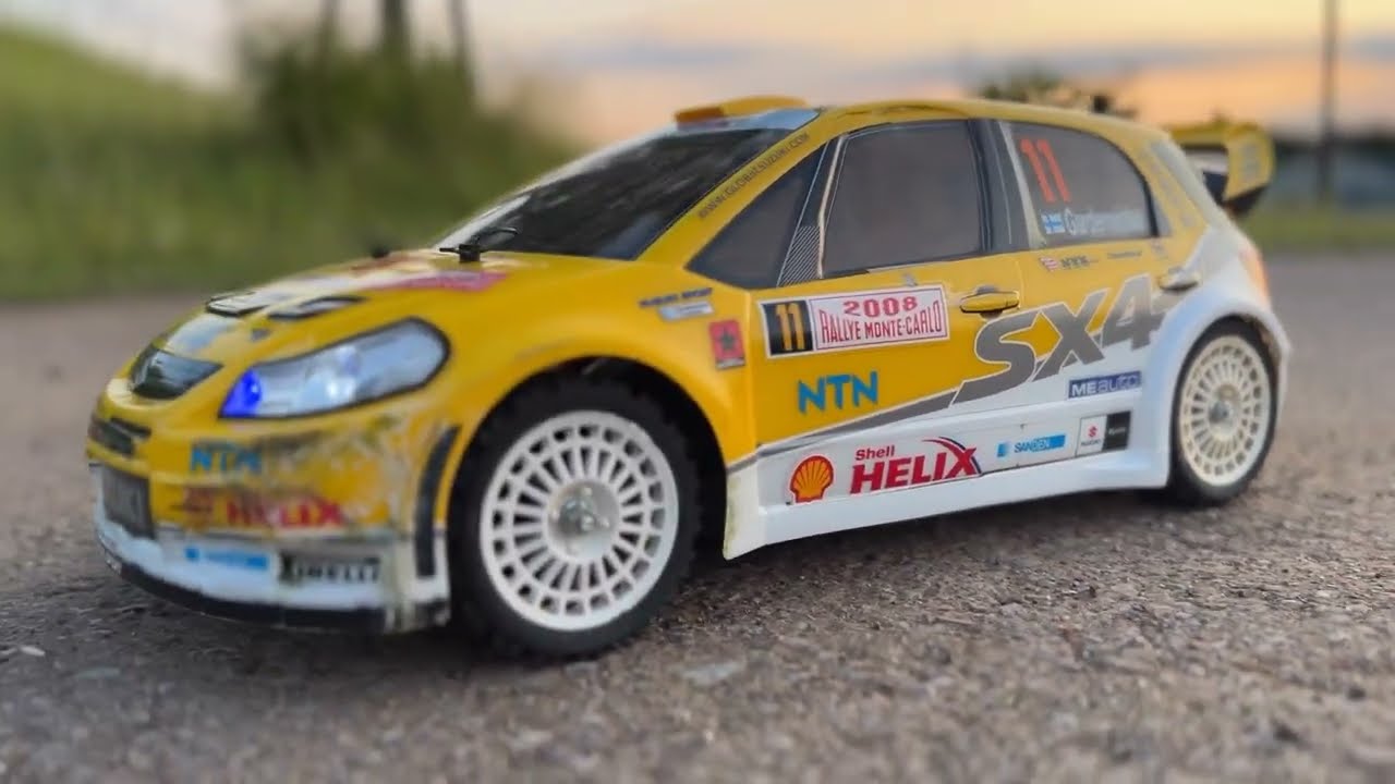 タミヤ TT-01 スズキSX4 WRC！ TAMIYA TT-01 SUZUKI SX4 WRC! - YouTube