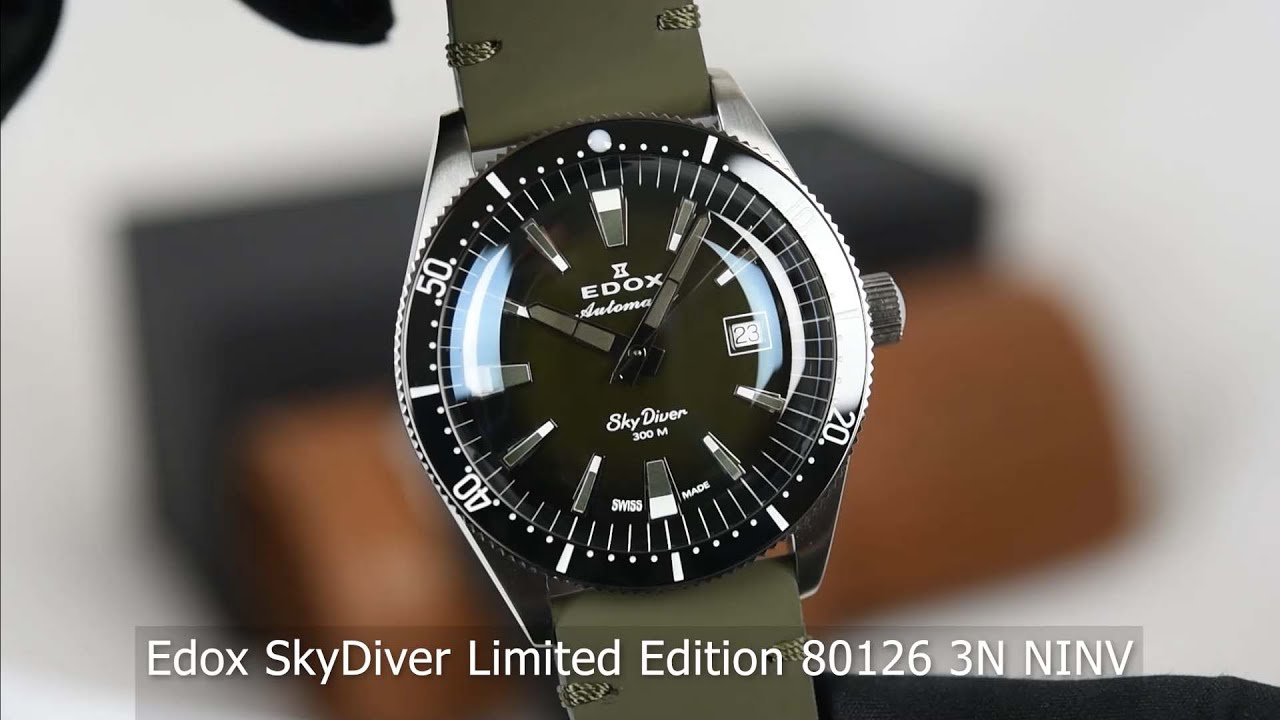 Edox SkyDiver Limited Edition 80126 3N NINV - SeriousWatches.com