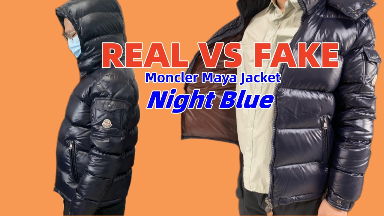 Real vs Fake Moncler Maya Jacket Navy + NFC TEST - YouTube