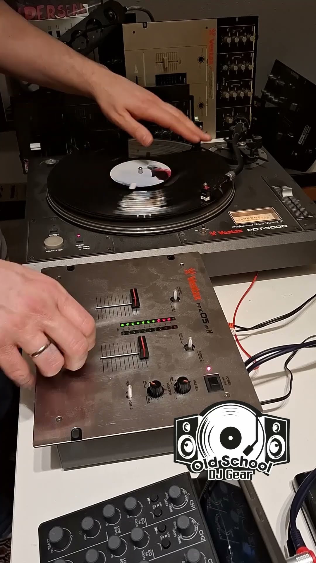 Scratching on a Vestax PMC 05 Mk IV and a PDT 5000 turntable