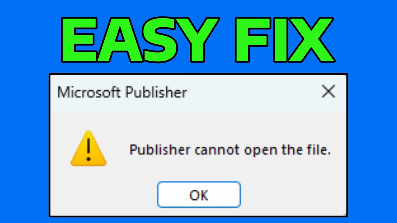 How To Fix Microsoft Publisher Cannot Open the File id_ed25519.pub