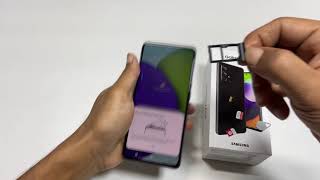 Samsung Galaxy A52 - How to insert SIM and microSD card - YouTube