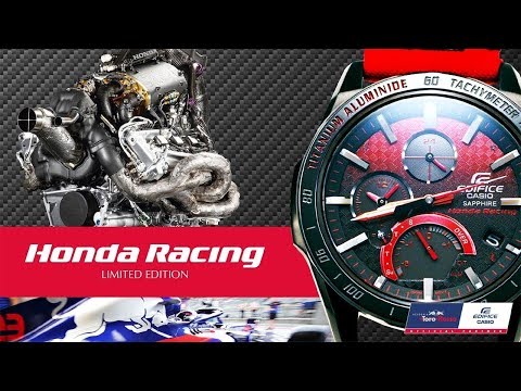 CASIO EDIFICE Honda Racing Limited Edition EQB-1000HRS - YouTube
