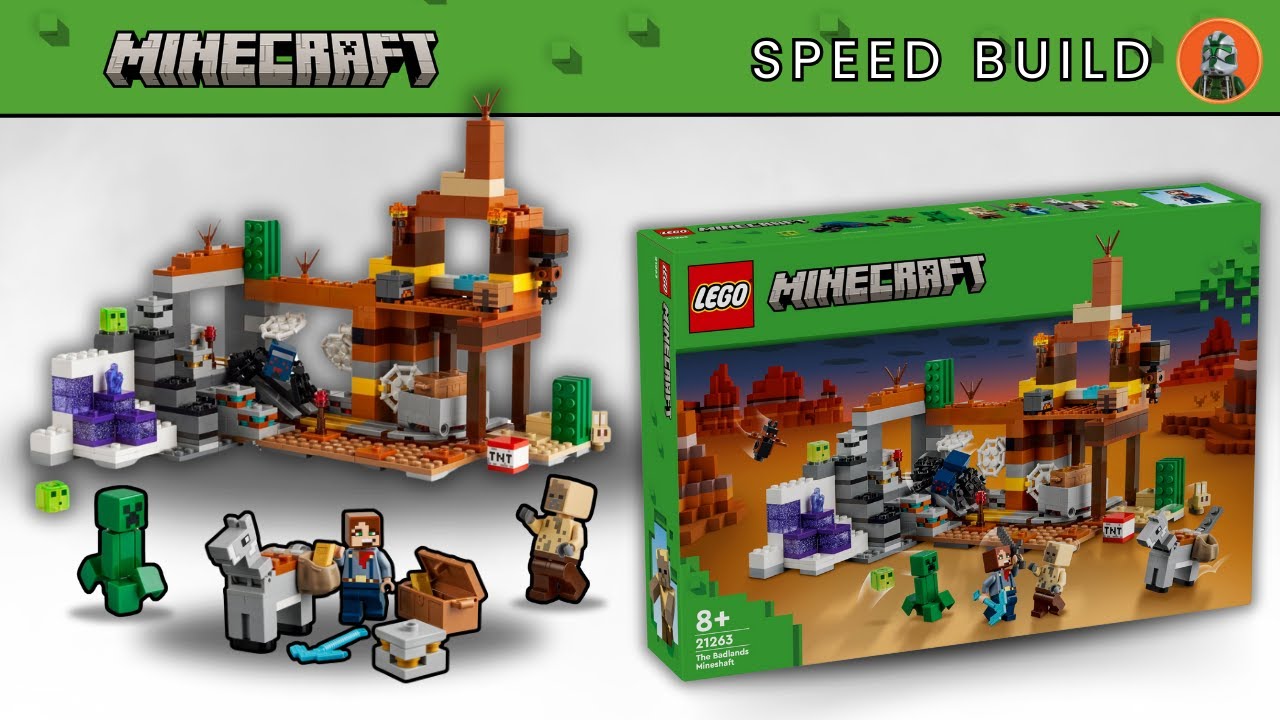📦 Unboxing & Speed Build｜LEGO Minecraft 21263 The Badlands