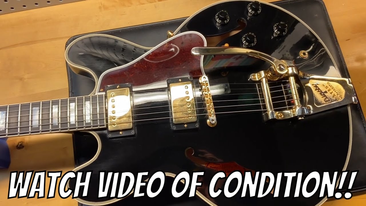 2020 Gibson Custom Shop 1959 ES 355 Reissue Bigsby VOS Ebony - YouTube