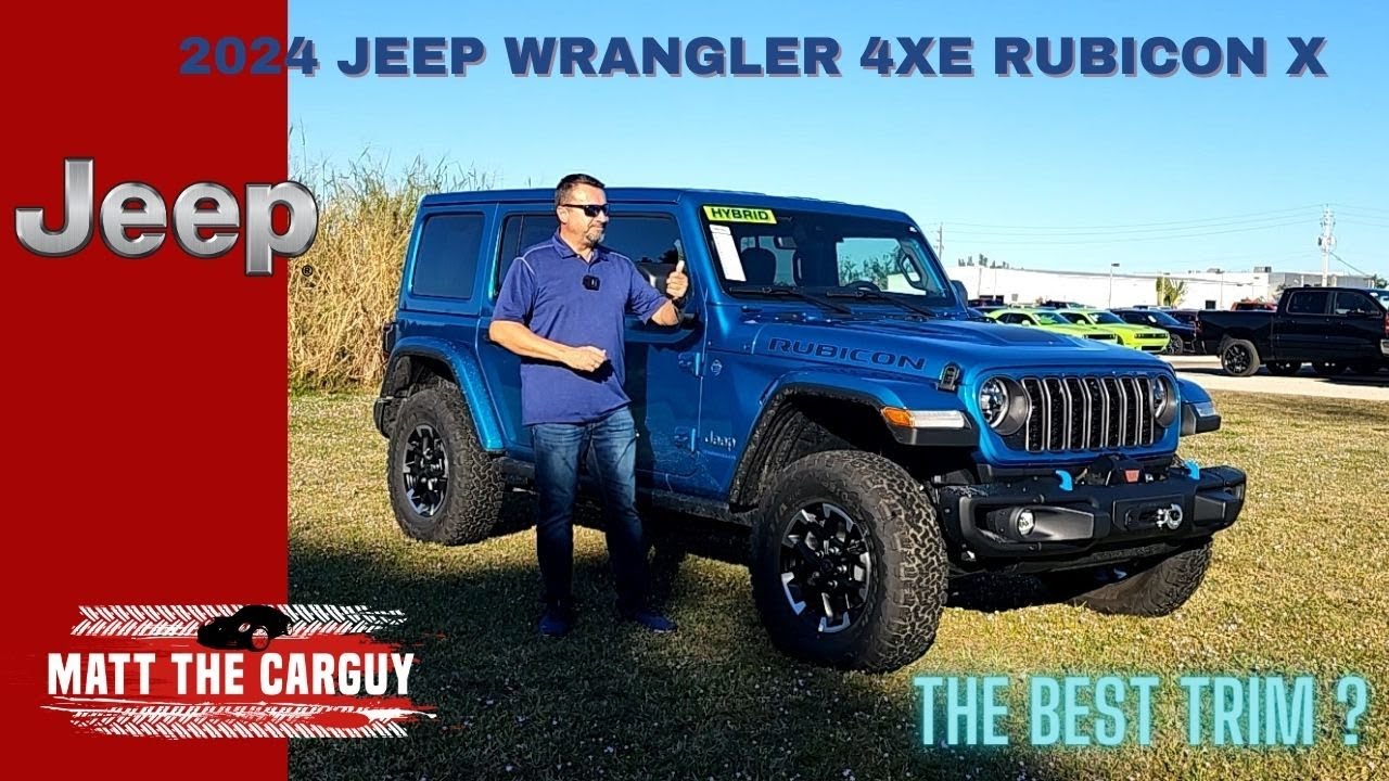 2024 Jeep Wrangler 4xe Rubicon X . New trim and the most luxurious