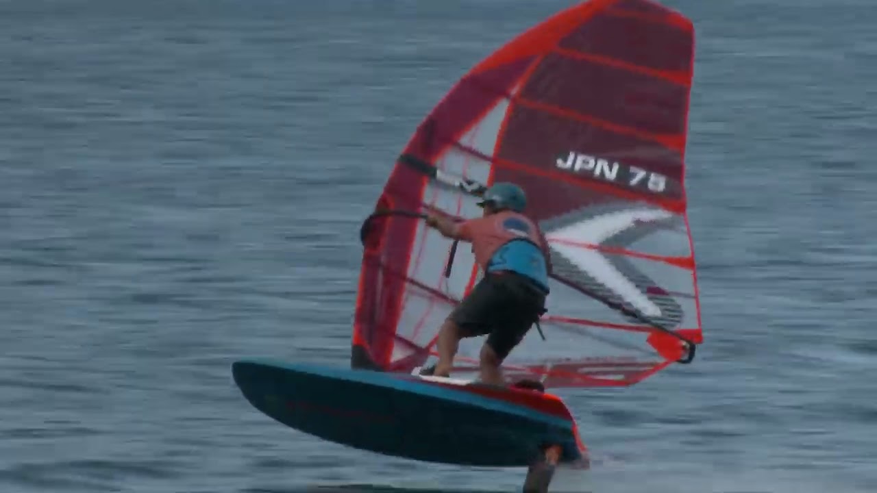 2023,7,30 ウインドサーフィンイン本栖湖 JPN75 田島航プロ - YouTube