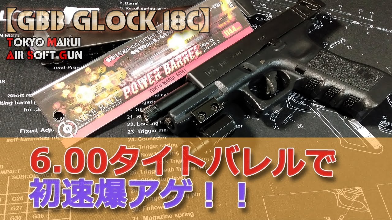 内径6.00mmタイトバレル】で初速と命中精度やいかに！東京マルイGBB
