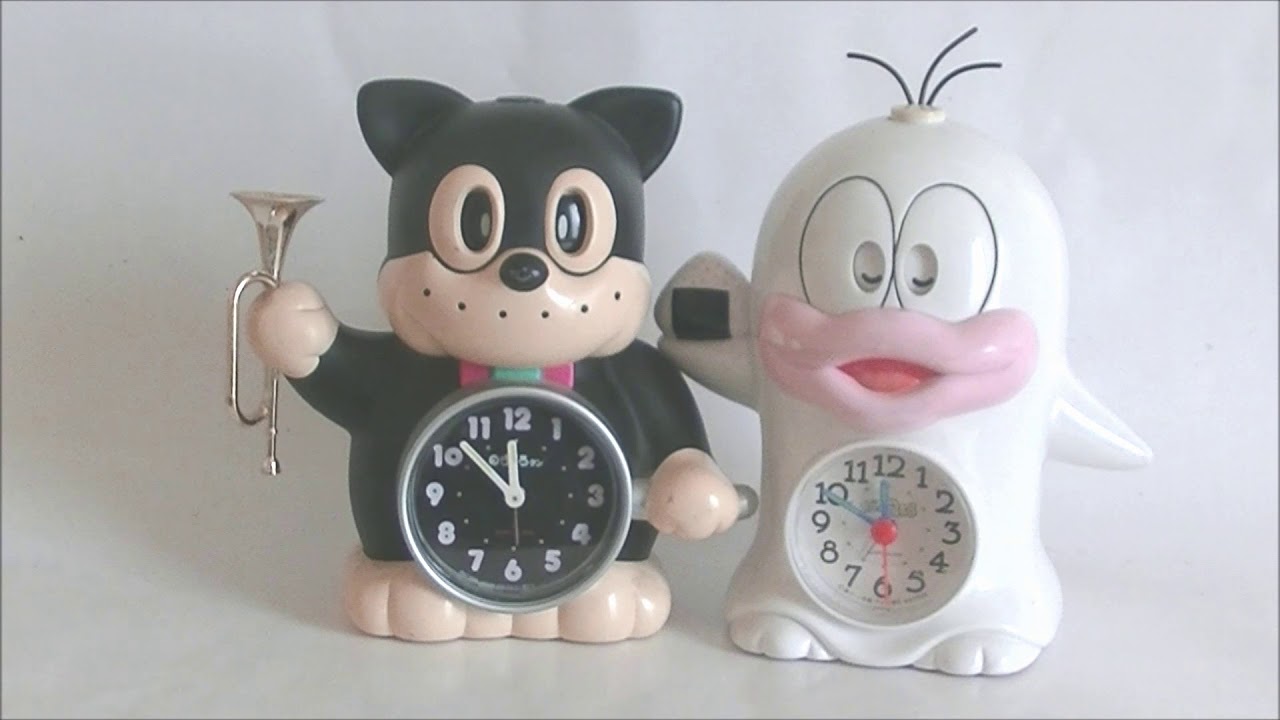 オバケのQ太郎 のらくろクン 目覚まし時計 rare alarm clock - YouTube