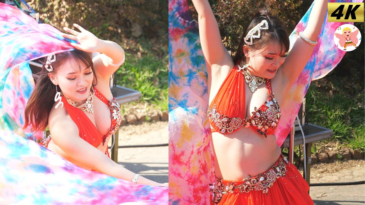4K】希望のしらべ 津田沼南口春まつり #2 ベリーダンス Belly Dance in