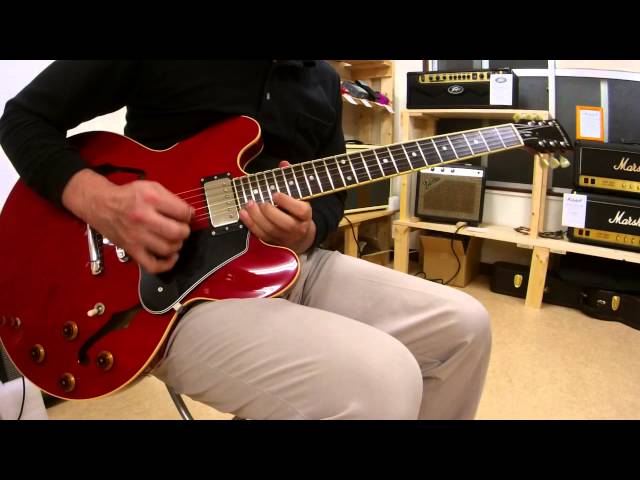 History SH-SA HCH Fujigen製335サイズ セミアコ Crunch - YouTube