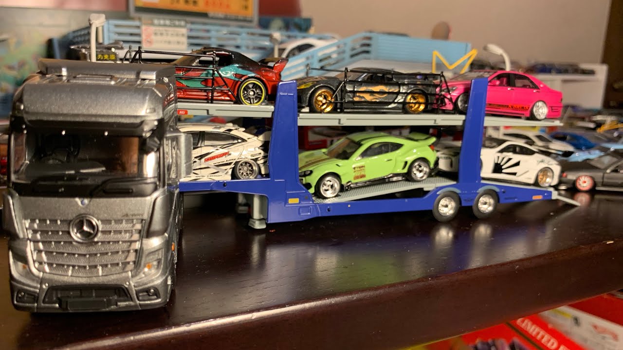 MINIGT新作！1/64 ベンツキャリアカー開封（積載車、トランスポーター