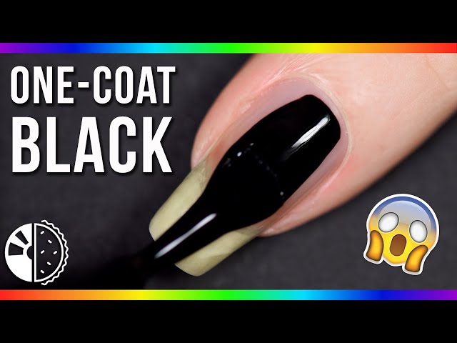 The BEST Black Nail Polish - Only ONE Coat😍 - YouTube