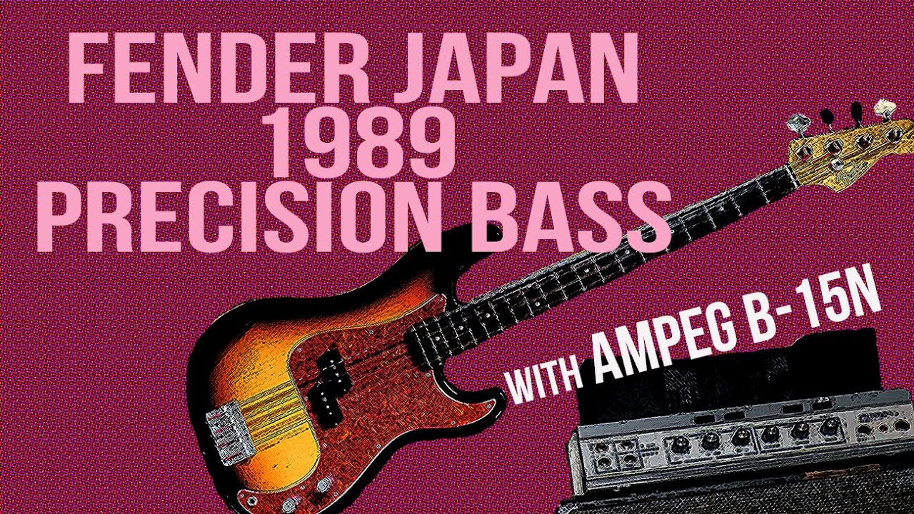 Fender Japan '62 Precision Bass (1989) Fujigen / Gear Demo - YouTube