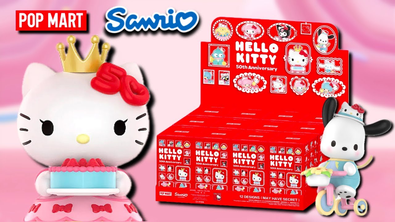 Pop Mart Hello Kitty 50th Anniversary Full Set Blind Box Unboxing