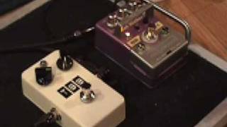 Guyatone WRm5 Wah Rocker with Gearmanndude Time Bomb Boost guitar