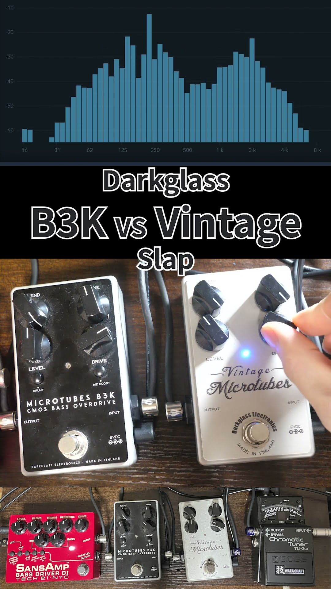 Darkglass B3K VS Vintage Microtubes ダークグラスの2機をベース