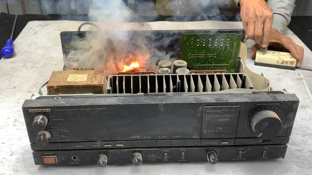 Restoration Kenwood Stereo Amplifier KA 880D // Restore And