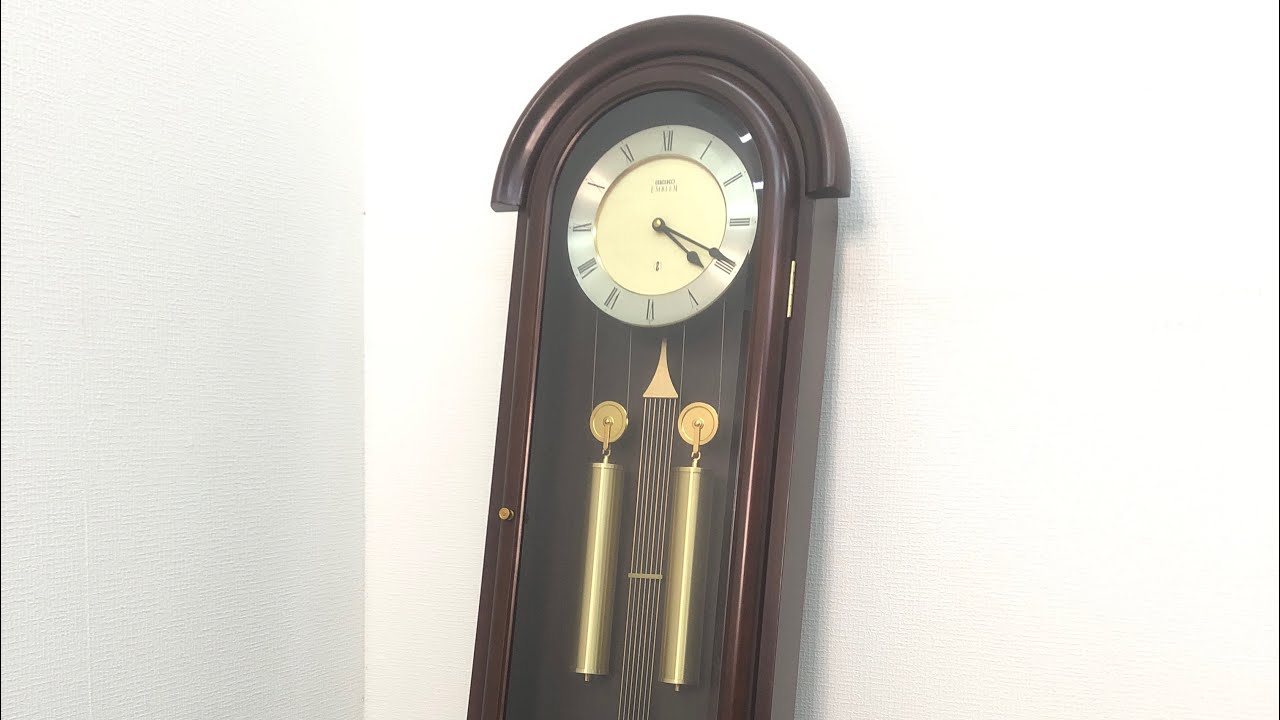 □ SEIKO セイコー EMBLEM エンブレム 掛時計 振り子時計 柱時計 時計