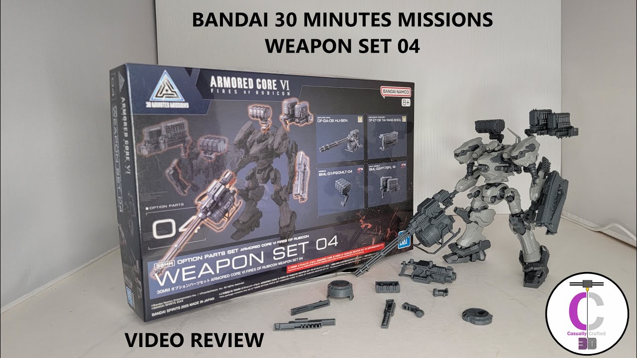 Bandai Armored Core 6 30MM WEAPON SET 04 Review - YouTube