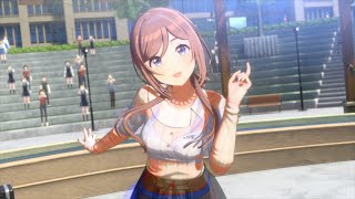 4K 60FPS「clumsy trick」(姫崎莉波 透け私服SSR)【学マス/学園