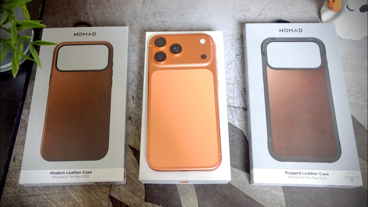 NOMAD iPhone 17 Pro Max Modern Leather & Rugged Leather Cases