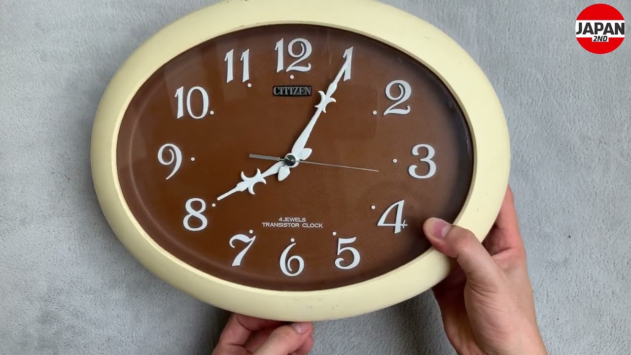 レトロ CITIZEN Showa Retro Wall clock シチズン 4 JEWELS TRANSISTOR