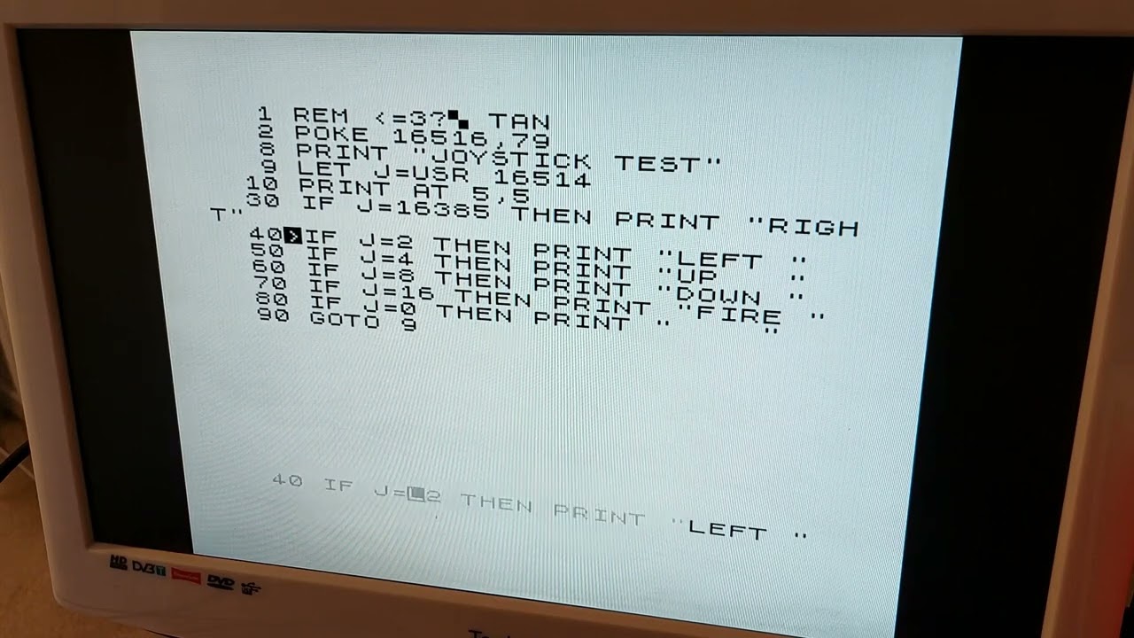 ZX81 joystick interface?! - YouTube