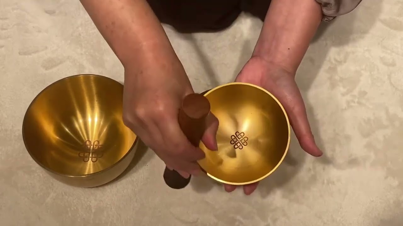 アマナマナ 超・鍛造スペシャルシンギングボウル(小)ロゴ加工と