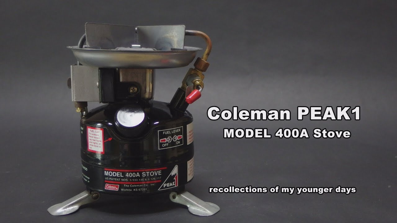 COLEMAN PEAK1 MODEL 400a Stove - YouTube
