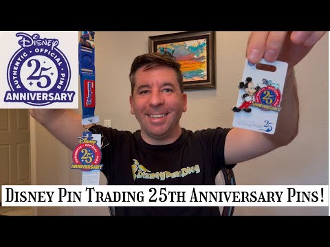 The First Disney Pin Trading 25th Anniversary Pin Releases! - YouTube