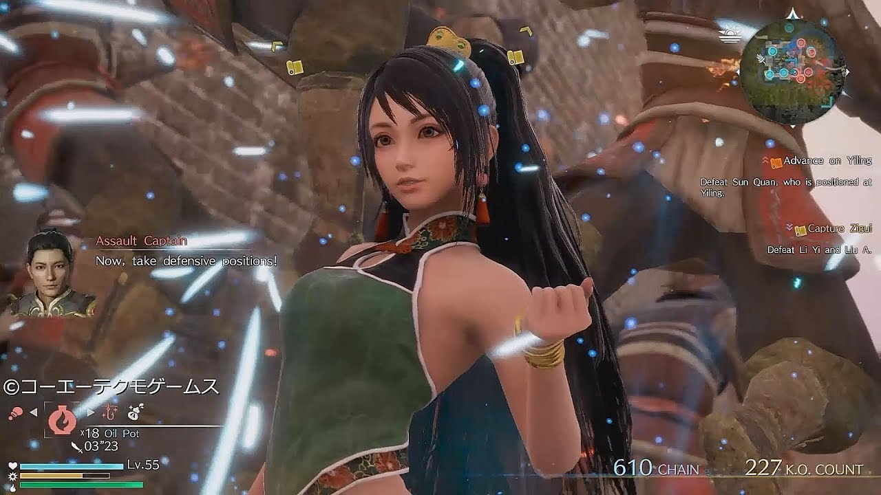 真・三國無双8_関銀屏_アクション紹介（PC版） - YouTube