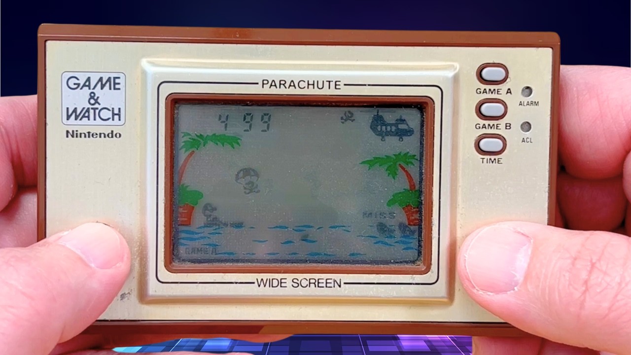 Parachute Game & Watch (1981) | Nintendo Handheld Gameplay - YouTube