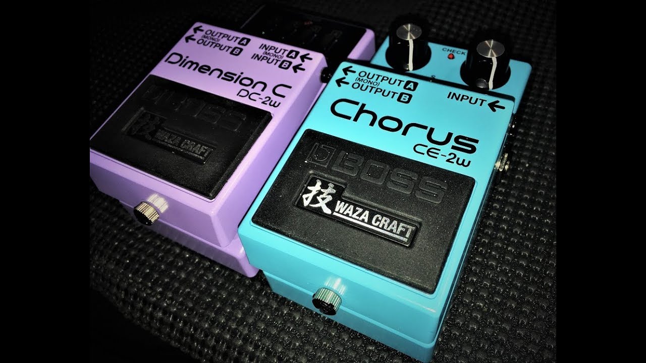 Boss DC-2w Waza Craft Dimension Chorus VS Boss CE-2w Waza Craft
