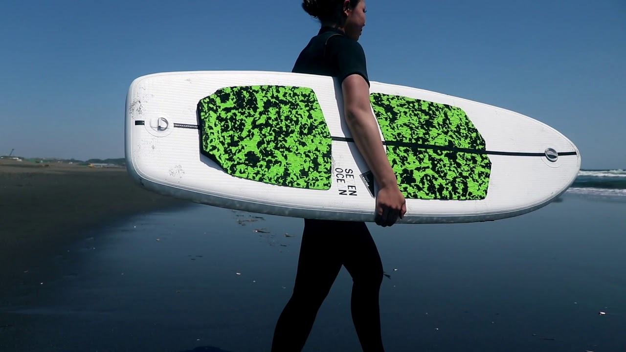 空気で膨らませる画期的なインフレータブルサーフボード】スリー