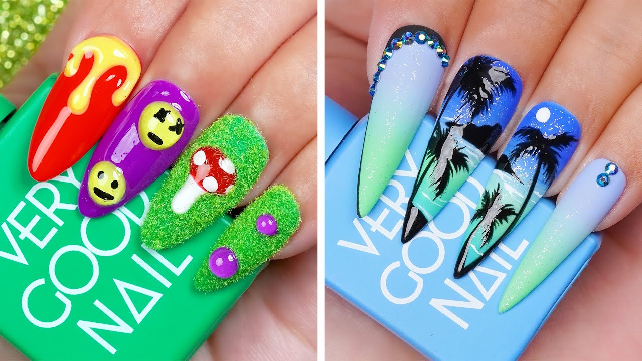 海外のネイルアートまとめ ♥️ マニキュア #210 - YouTube