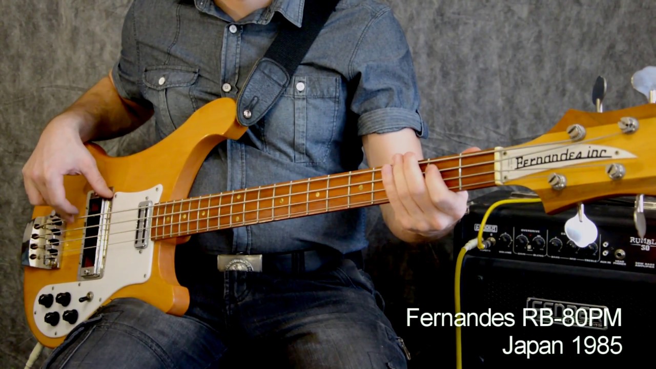 Fernandes RB-80PM Rickenbacker copy Japan 1985 - YouTube